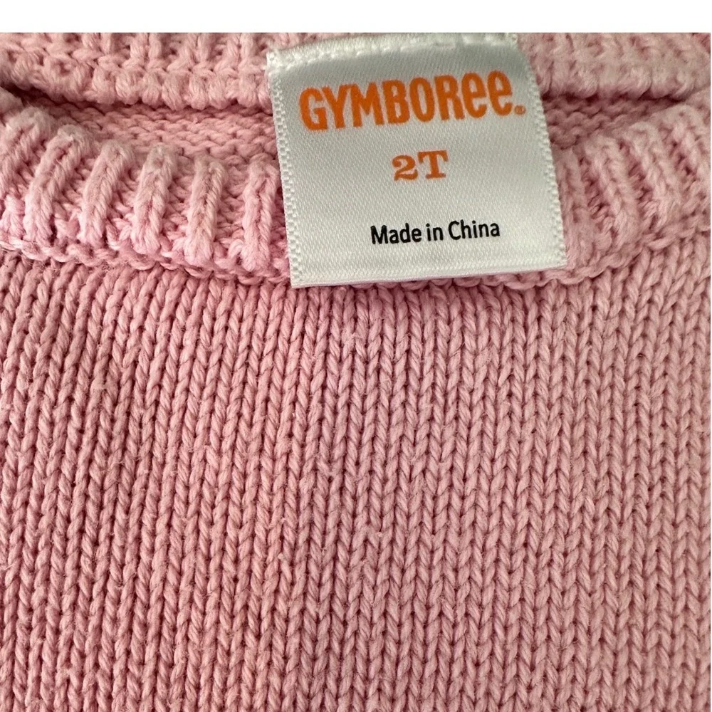 Gymboree Sweater Dress Pink Red Excellent 2T Toddler Girls